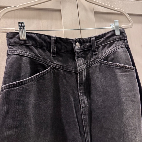 Free People We The Free Come As You Are Denim Maxi Skirt Black size 6 - Picture 6 of 12